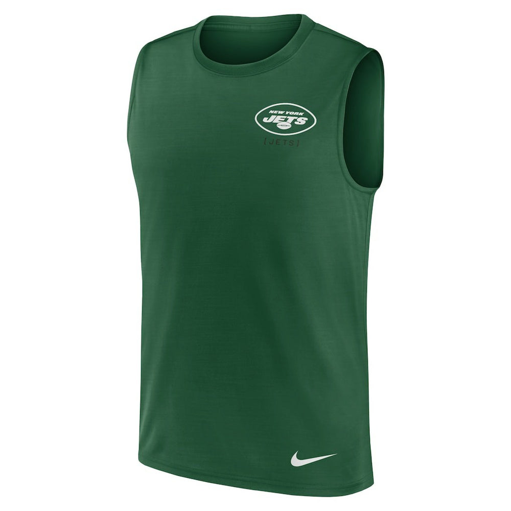 Large Logo Lightweight Dri-FIT Muscle Tank Top - New York Jets