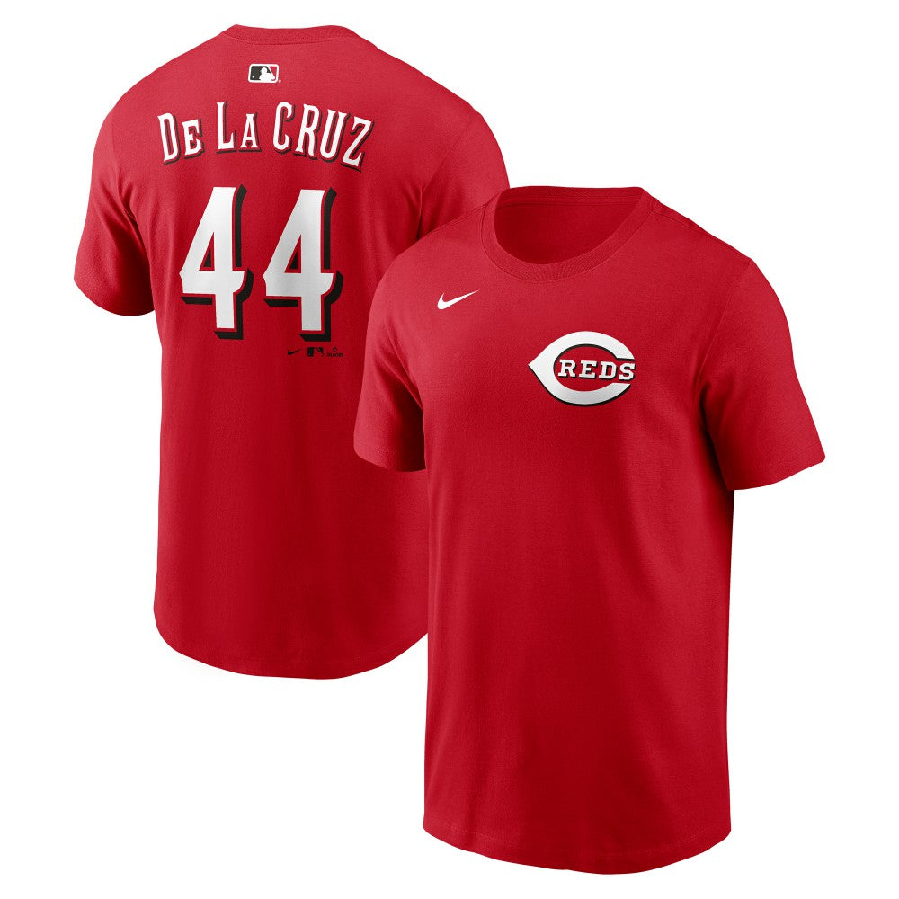 MLB Elly De La Cruz Cincinnati Reds Nike Home Name & Number T-Shirt