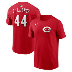 MLB Elly De La Cruz Cincinnati Reds Nike Home Name & Number T-Shirt