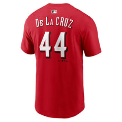 MLB Elly De La Cruz Cincinnati Reds Nike Home Name & Number T-Shirt