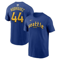 MLB Julio Rodríguez Seattle Mariners Nike City Connect Name & Number T-Shirt
