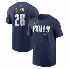MLB Alec Bohm Philadelphia Phillies Nike City Connect Name & Number T-Shirt