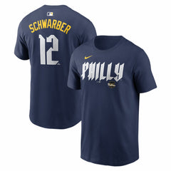 MLB Kyle Schwarber Philadelphia Phillies Nike City Connect Name & Number T-Shirt