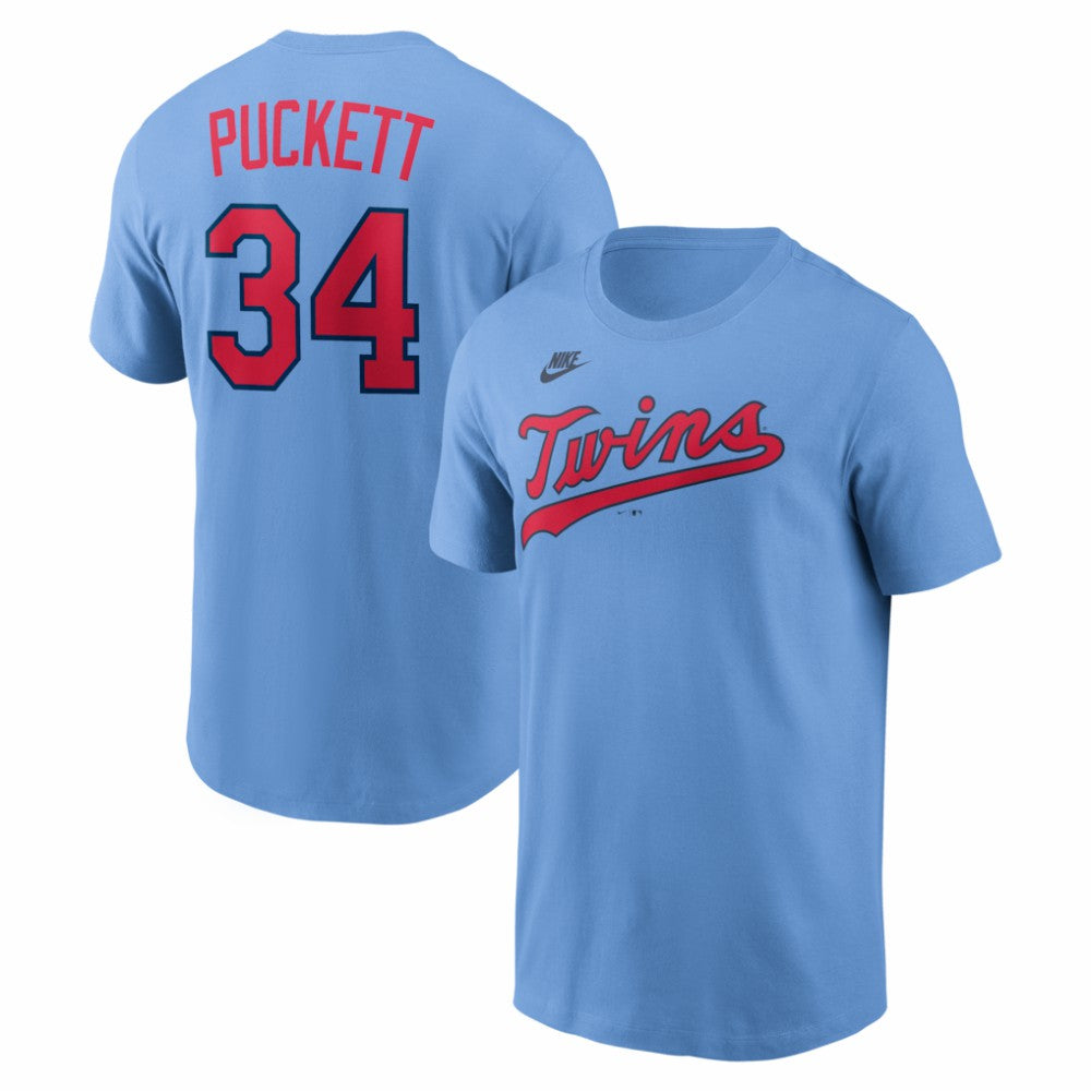 MLB Kirby Puckett Minnesota Twins Nike Cooperstown Collection Name & Number T-Shirt