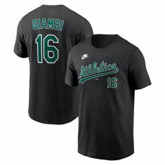 MLB Jason Giambi Athletics Nike Cooperstown Collection Name & Number T-Shirt