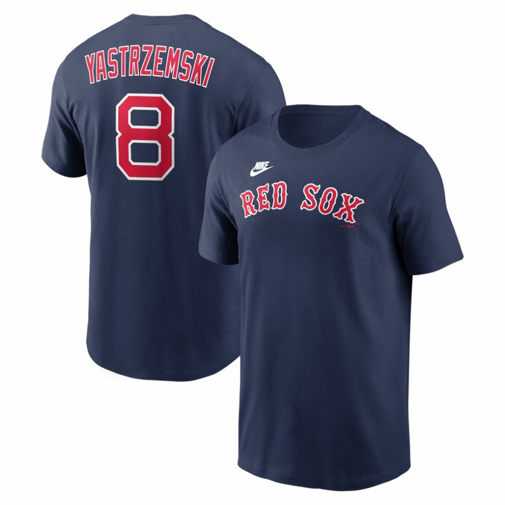 MLB Carl Yastrzemski Boston Red Sox Nike Cooperstown Collection Name & Number T-Shirt