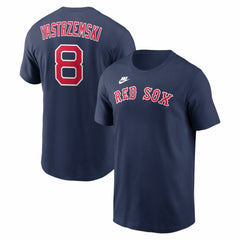 MLB Carl Yastrzemski Boston Red Sox Nike Cooperstown Collection Name & Number T-Shirt