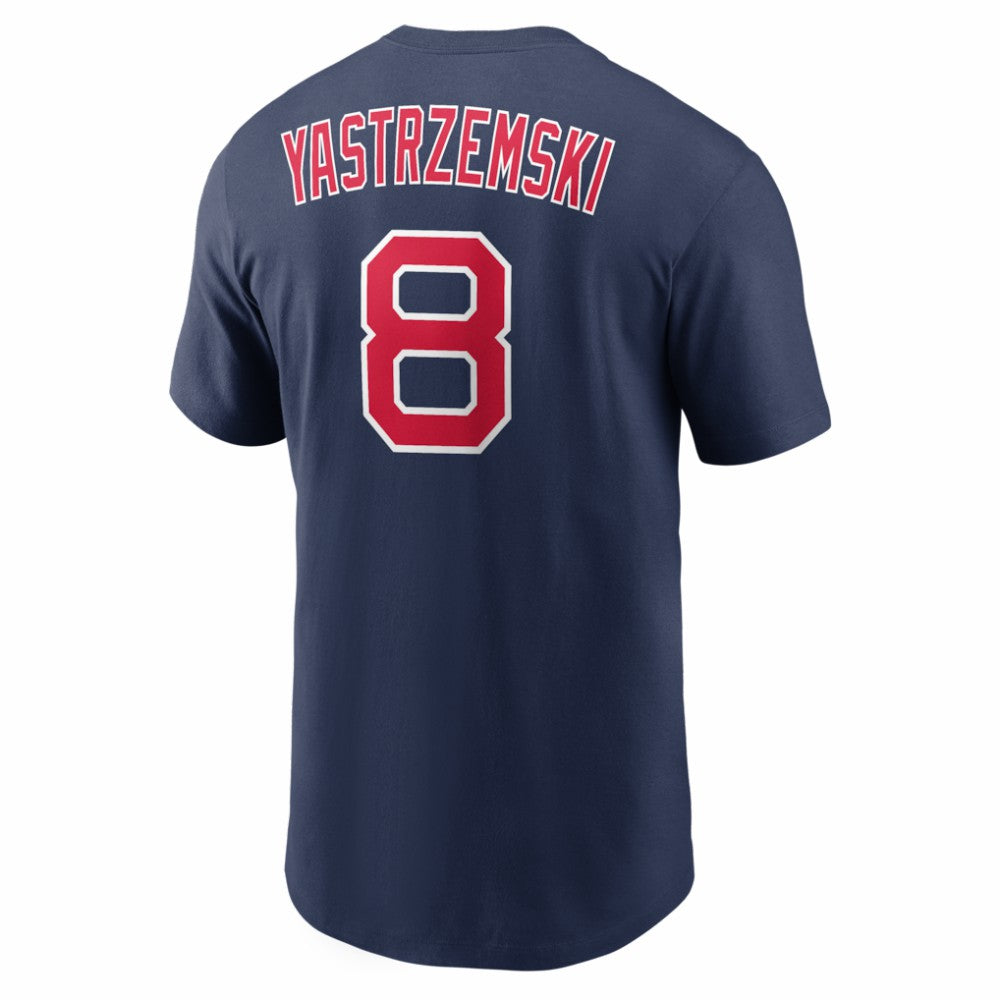 MLB Carl Yastrzemski Boston Red Sox Nike Cooperstown Collection Name & Number T-Shirt