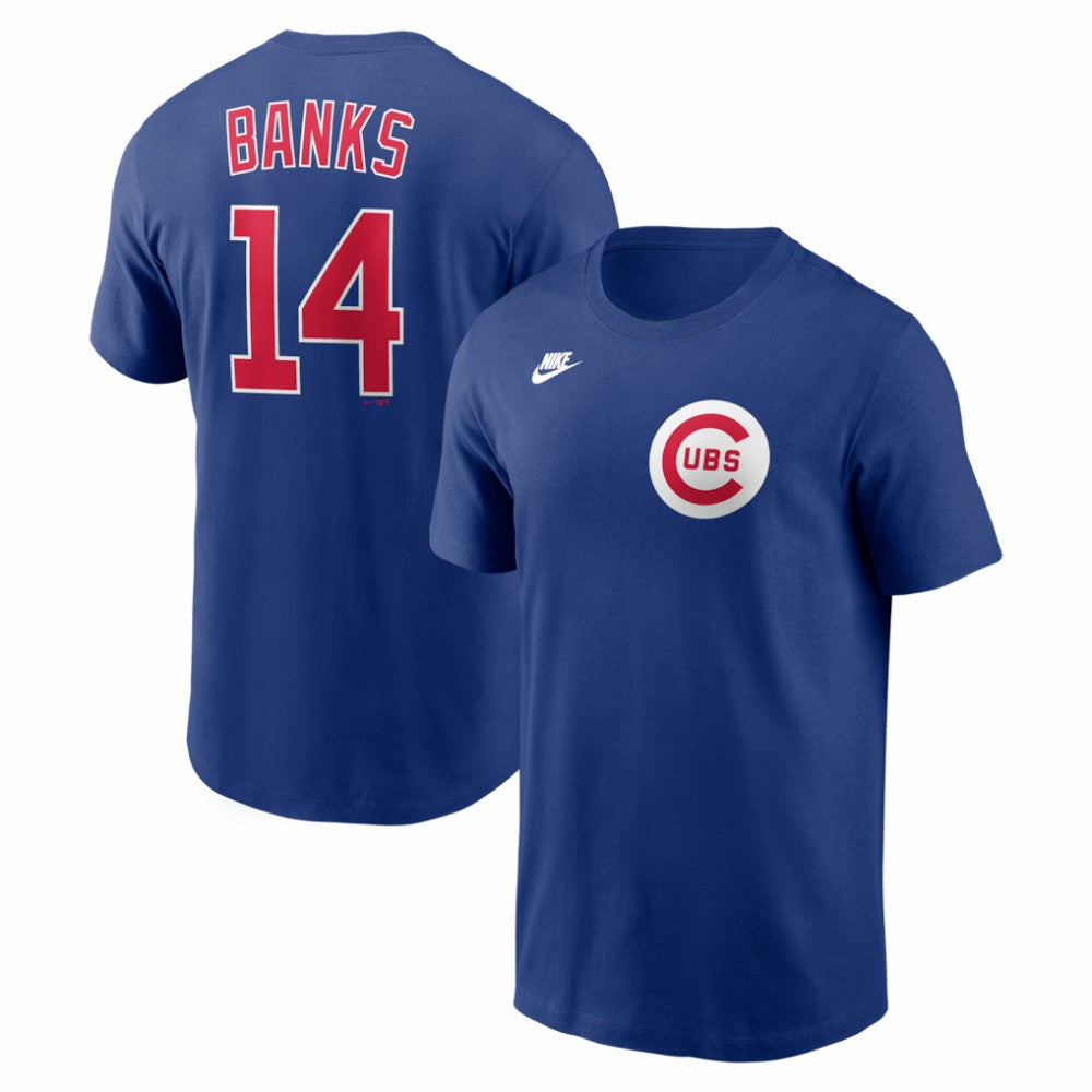 MLB Ernie Banks Chicago Cubs Nike Cooperstown Collection Name & Number T-Shirt