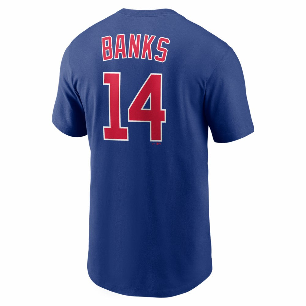 MLB Ernie Banks Chicago Cubs Nike Cooperstown Collection Name & Number T-Shirt