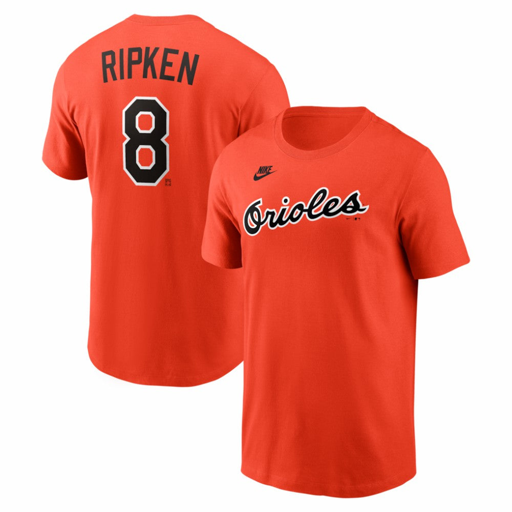 MLB Cal Ripken Jr. Baltimore Orioles Nike Cooperstown Collection Name & Number T-Shirt
