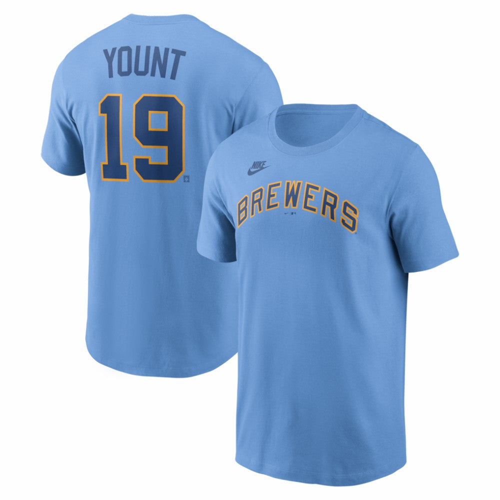 MLB Robin Yount Milwaukee Brewers Nike Cooperstown Collection Name & Number T-Shirt
