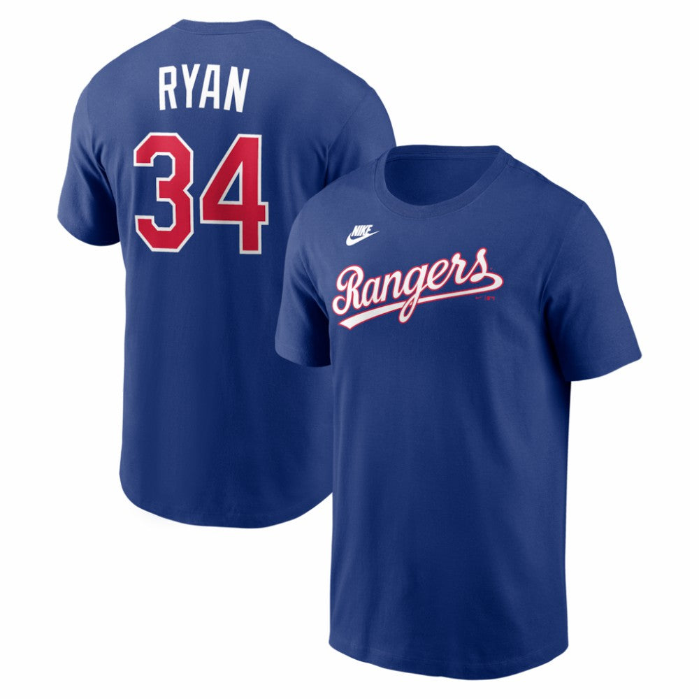 MLB Nolan Ryan Texas Rangers Nike Cooperstown Collection Name & Number T-Shirt