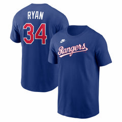 MLB Nolan Ryan Texas Rangers Nike Cooperstown Collection Name & Number T-Shirt