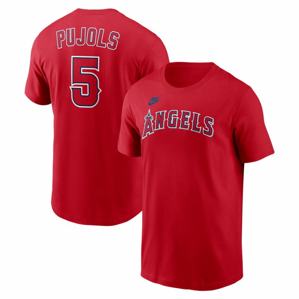 MLB Albert Pujols Los Angeles Angels Nike Cooperstown Collection Name & Number T-Shirt