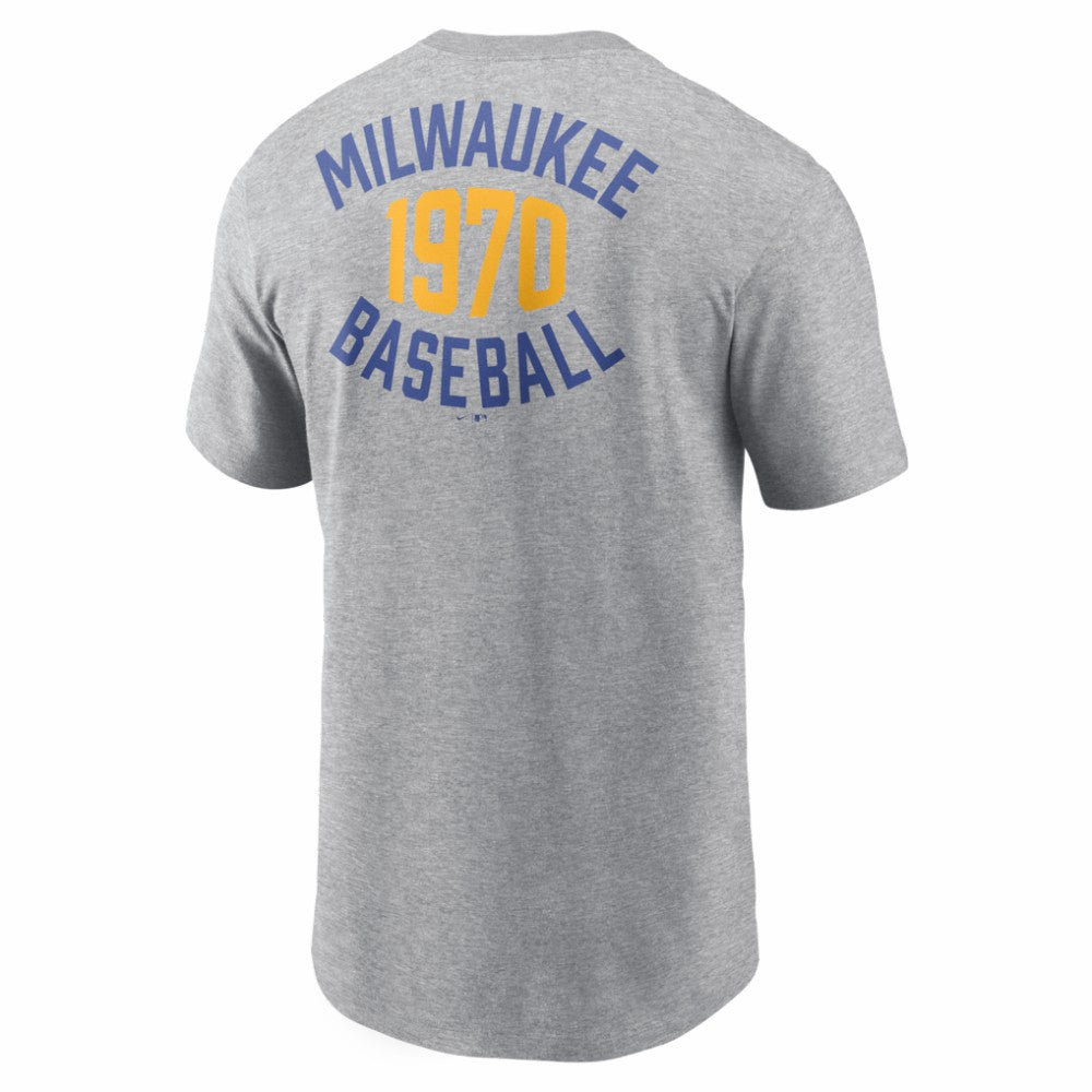 MLB Milwaukee Brewers Nike Cooperstown 2-Hit T-Shirt
