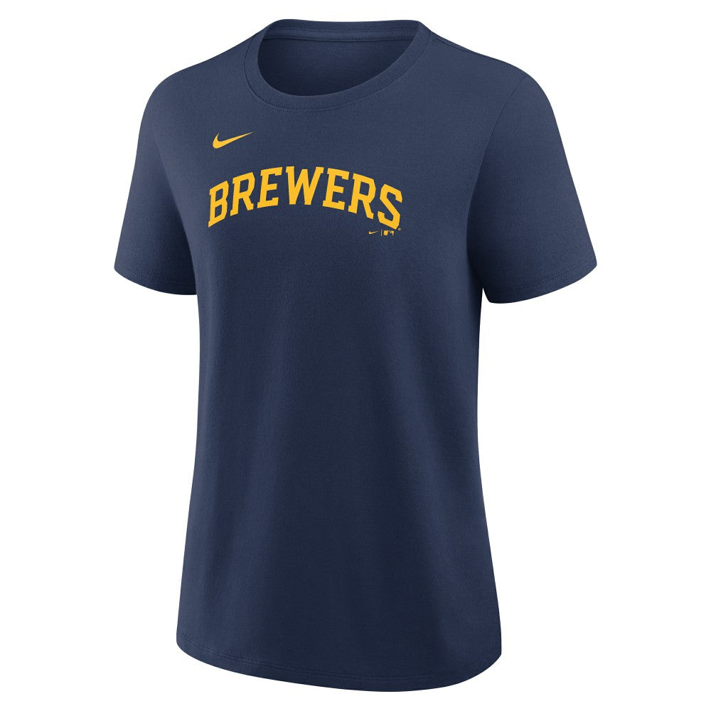 MLB Christian Yelich Milwaukee Brewers Nike Women's Name & Number T-Shirt