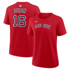 MLB Jarren Duran Boston Red Sox Nike Women's Name & Number T-Shirt