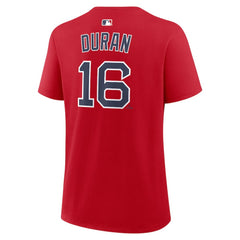 MLB Jarren Duran Boston Red Sox Nike Women's Name & Number T-Shirt