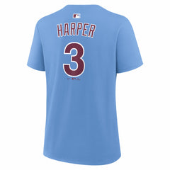 MLB Bryce Harper Philadelphia Phillies Nike Women's Name & Number T-Shirt