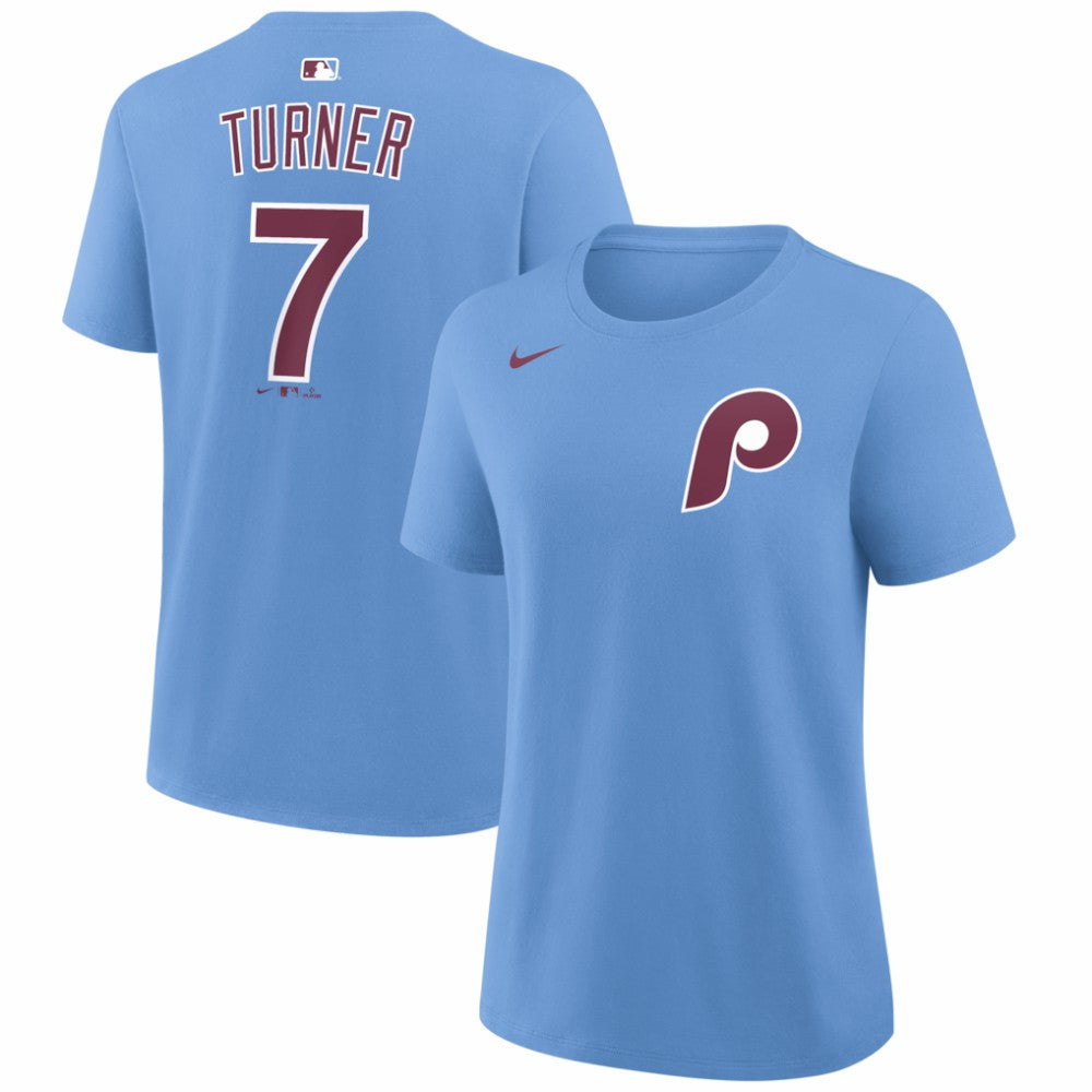 MLB Trea Turner Philadelphia Phillies Nike Women's Name & Number T-Shirt