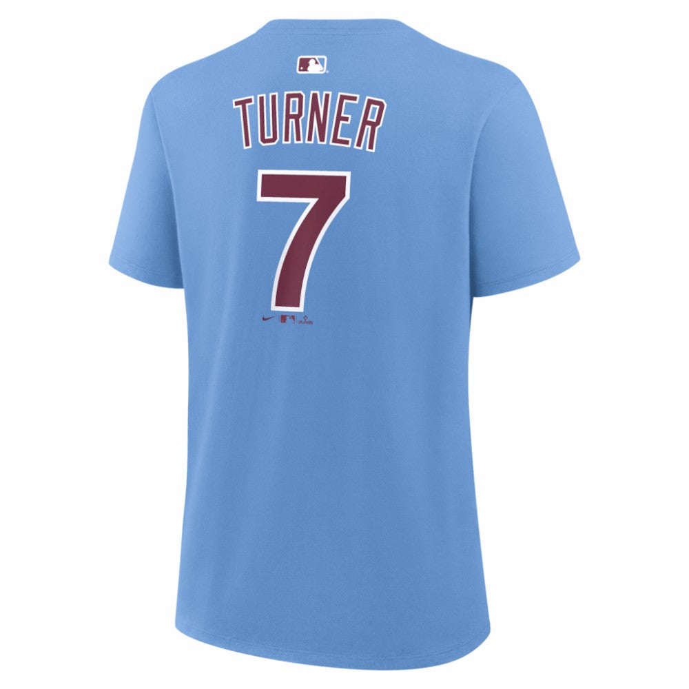 MLB Trea Turner Philadelphia Phillies Nike Women's Name & Number T-Shirt