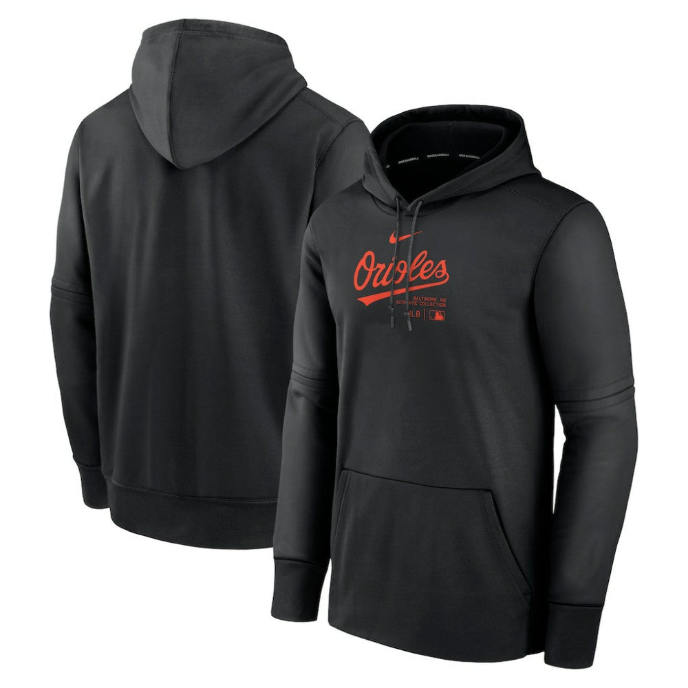 MLB Baltimore Orioles Nike Authentic Collection Practice Performance Pullover Hoodie