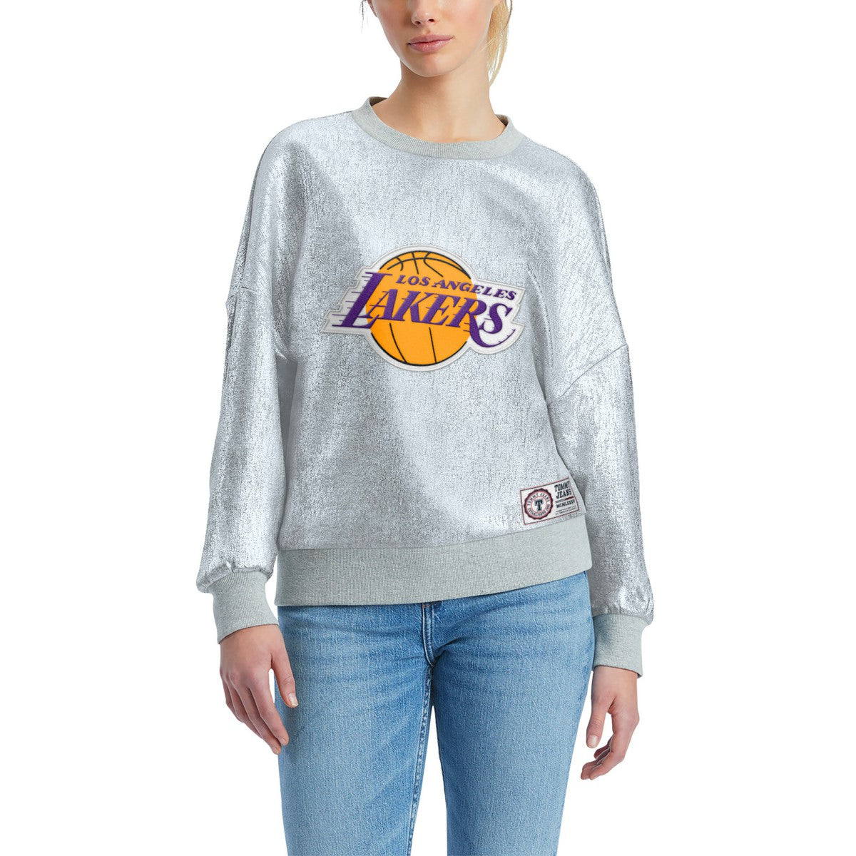 NBA Los Angeles Lakers Tommy Jeans Women's Tracy Pullover Sweatshirt