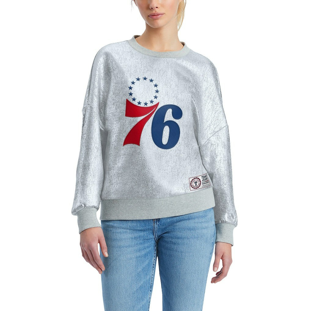 NBA Philadelphia 76ers Tommy Jeans Women's Tracy Pullover Sweatshirt
