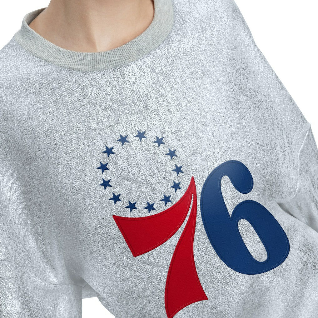 NBA Philadelphia 76ers Tommy Jeans Women's Tracy Pullover Sweatshirt