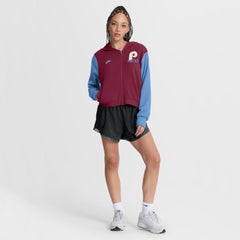 MLB Philadelphia Phillies Nike Women's Cooperstown Collection Cropped Full-Zip Hoodie