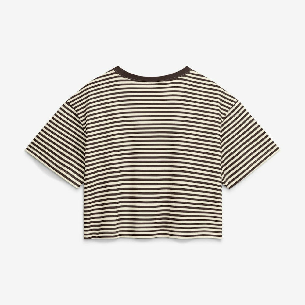 MLB San Diego Padres Nike Women's Cooperstown Collection Striped Cropped T-Shirt