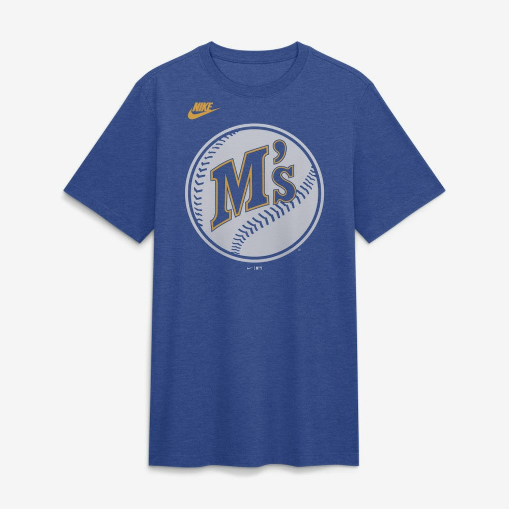 MLB Seattle Mariners Nike Cooperstown Logo Tri-Blend T-Shirt