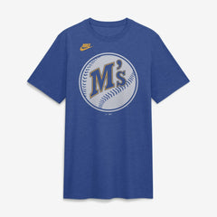 MLB Seattle Mariners Nike Cooperstown Logo Tri-Blend T-Shirt