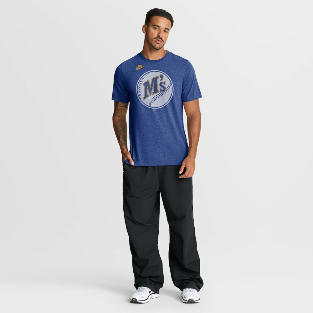 MLB Seattle Mariners Nike Cooperstown Logo Tri-Blend T-Shirt