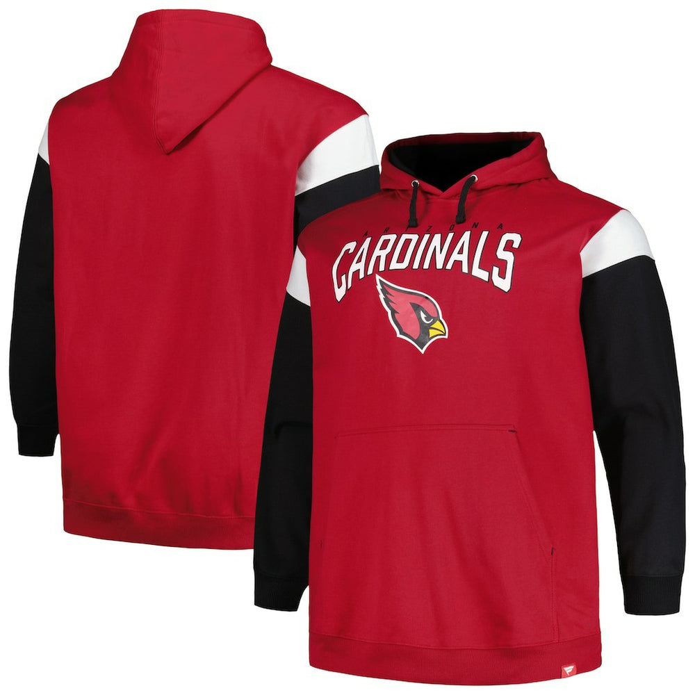 Profile Big & Tall Trench Battle Pullover Hoodie - Arizona Cardinals