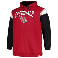 Profile Big & Tall Trench Battle Pullover Hoodie - Arizona Cardinals