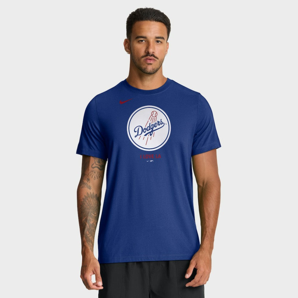 MLB Los Angeles Dodgers Nike Tri-Blend Logo T-Shirt