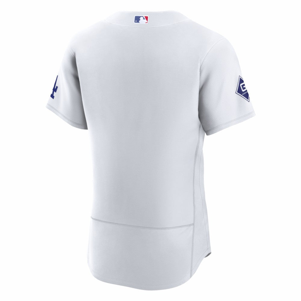 MLB Los Angeles Dodgers Nike Home Sponsor Patch Authentic Jersey