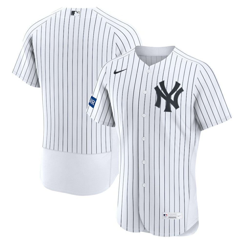 MLB New York Yankees Nike Home Sponsor Patch Authentic Jersey