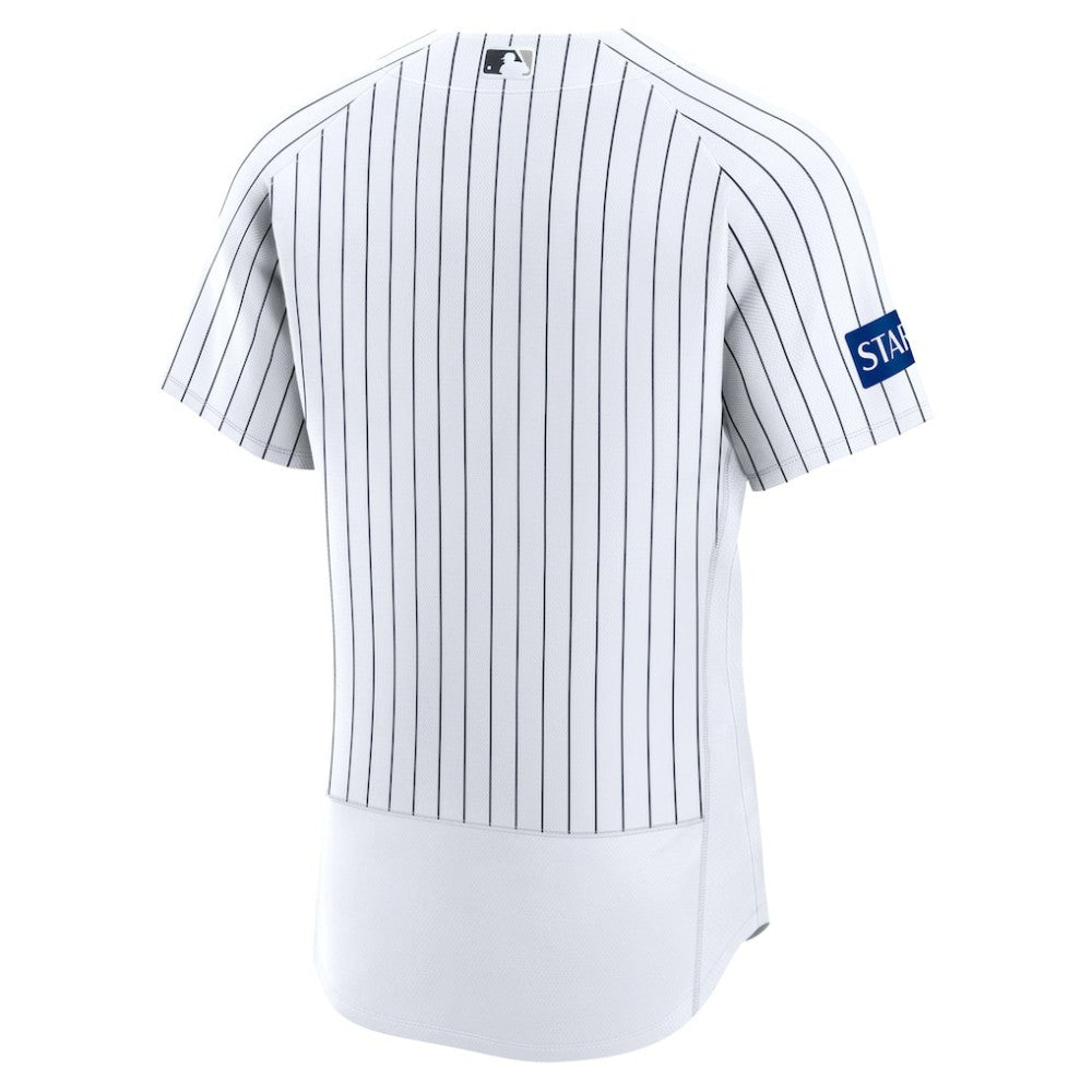 MLB New York Yankees Nike Home Sponsor Patch Authentic Jersey