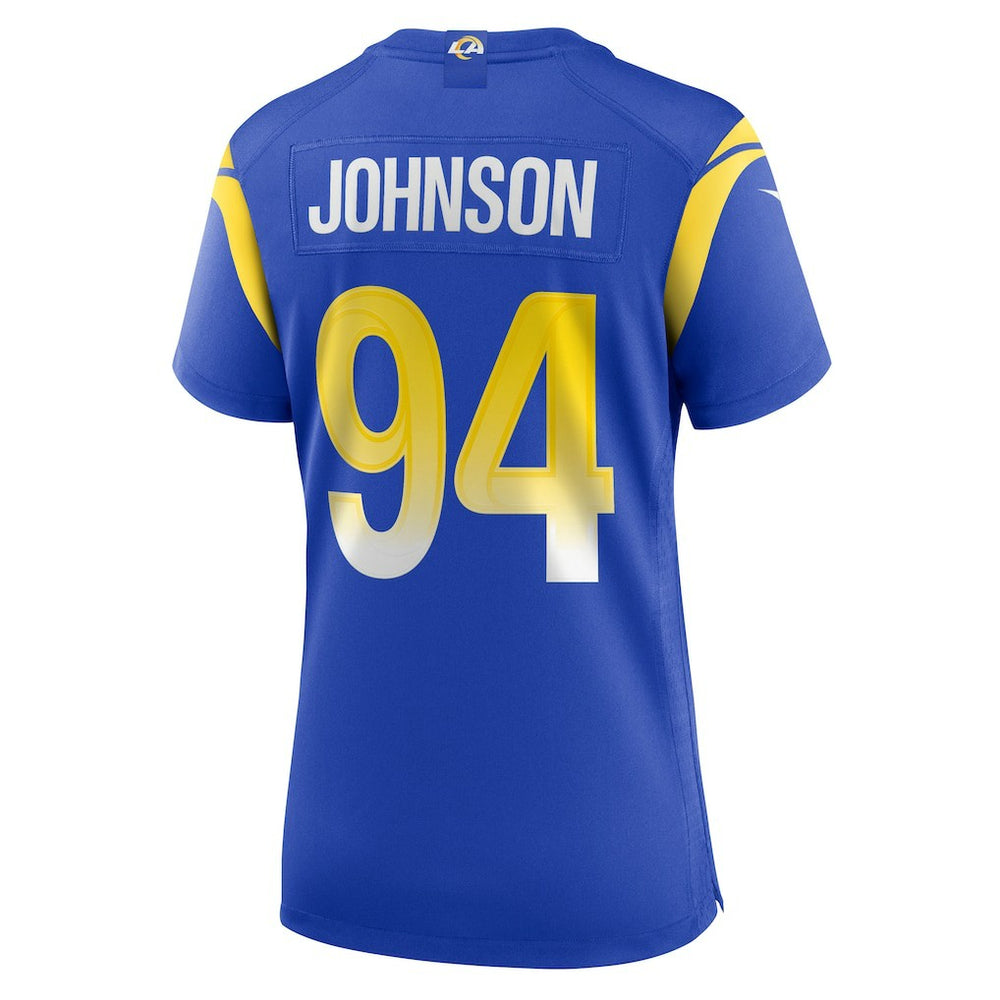 Desjuan Johnson  Women's Home Game Jersey - Los Angeles Rams