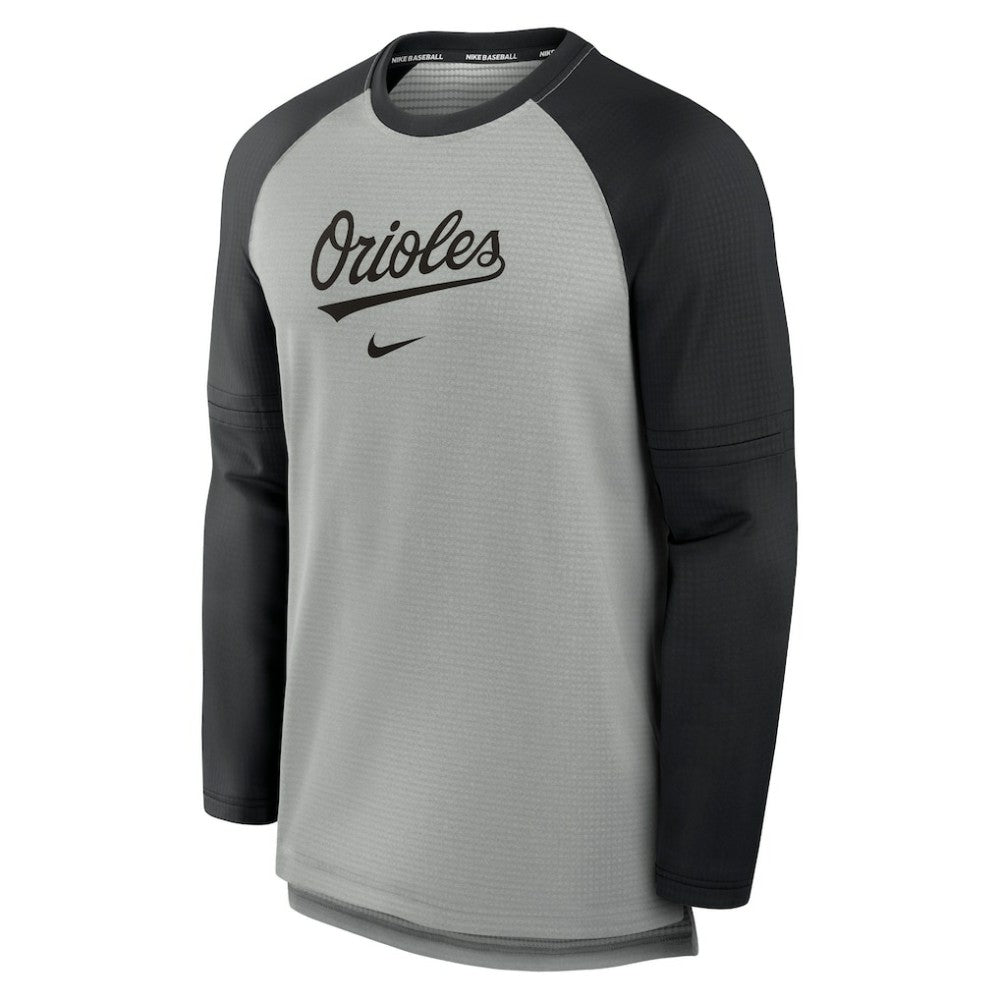 MLB Baltimore Orioles Nike Authentic Collection Game Time Raglan Performance Long Sleeve T-Shirt