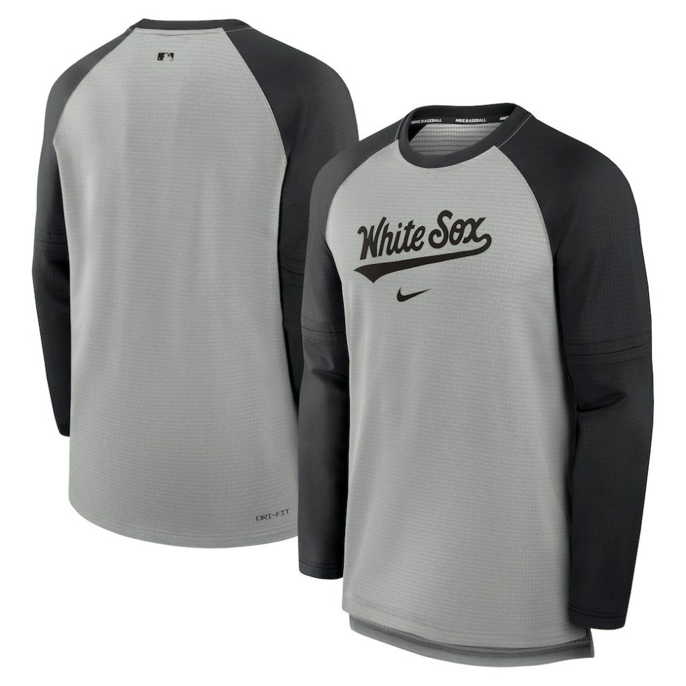 MLB Chicago White Sox Nike Authentic Collection Game Time Raglan Performance Long Sleeve T-Shirt