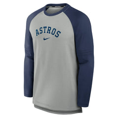 MLB Houston Astros Nike Authentic Collection Game Time Raglan Performance Long Sleeve T-Shirt