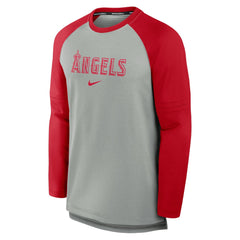 MLB Los Angeles Angels Nike Authentic Collection Game Time Raglan Performance Long Sleeve T-Shirt