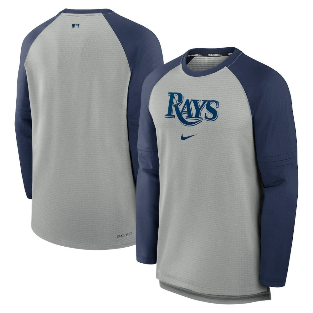MLB Tampa Bay Rays Nike Authentic Collection Game Time Raglan Performance Long Sleeve T-Shirt