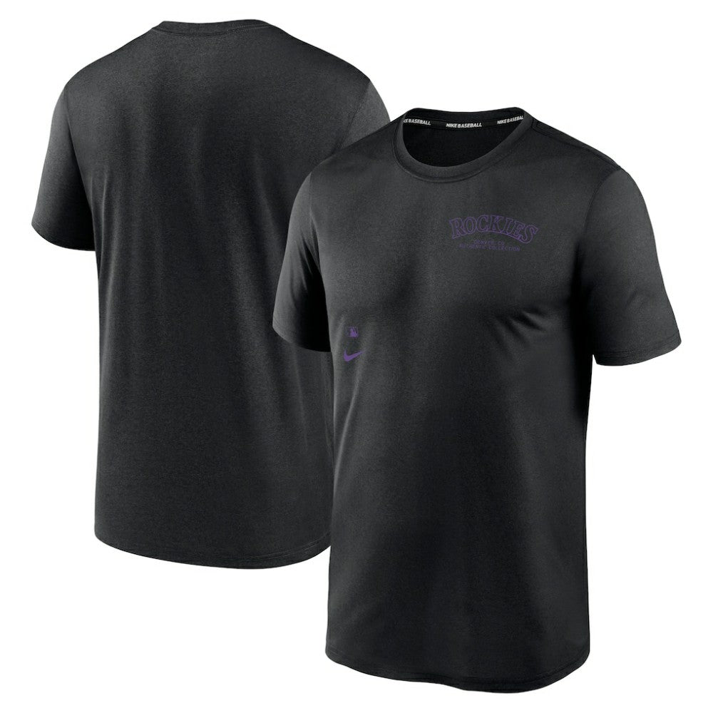 MLB Colorado Rockies Nike Authentic Collection Early Work Tri-Blend Performance T-Shirt