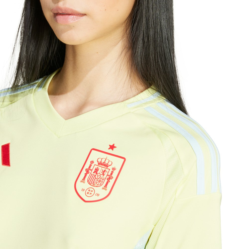 Spain National Team Women's 2024 Away Replica Jersey - Adidas Yellow