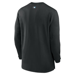 MLB Miami Marlins Nike Authentic Collection Game Time Performance Quarter-Zip Top